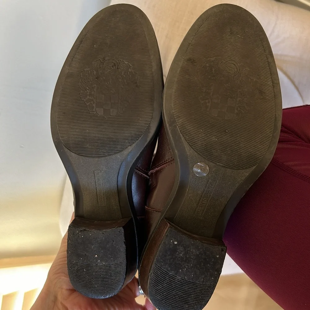 Brown knee high leather Vince Camuto boots - Picture 7 of 11